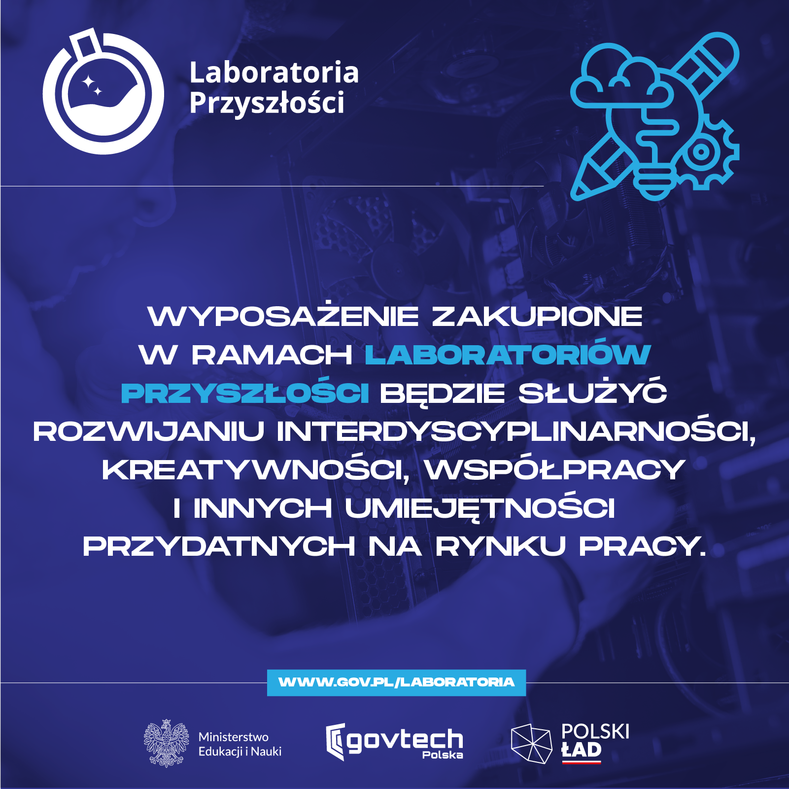 ulotka informacyjna Laboratoria Przyszłości